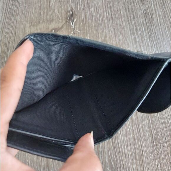 Fossil Vintage Black Genuine Leather Trifold Wallet - Picture 5 of 8